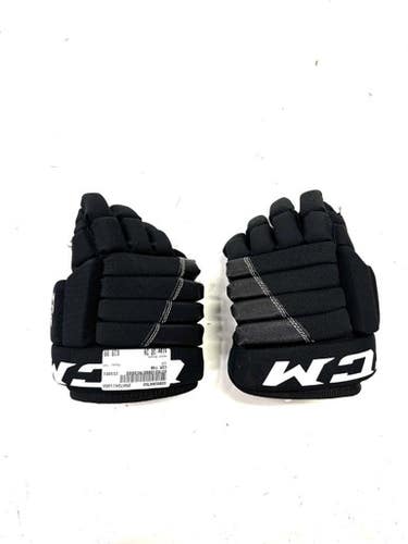 Used CCM T4R Junior Gloves Black 10" 11860-C000294782