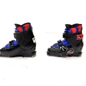 Used K2 INDY 2 Boys DH Ski Boot Black 205 MP - J01 11860-S000294786