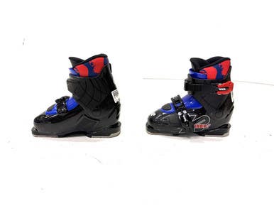 Used K2 INDY 2 Boys DH Ski Boot Black 205 MP - J01 11860-S000294786