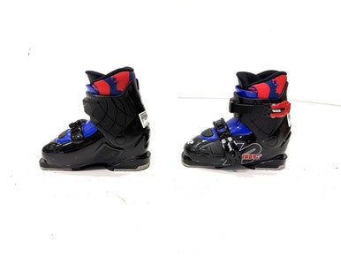 Used K2 INDY 2 Boys DH Ski Boot Black 205 MP - J01 11860-S000294786