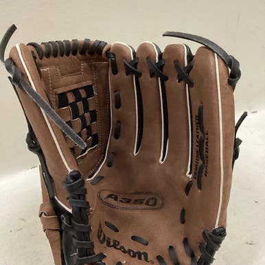 Used Wilson A350 BB/SB Glove RH Throw Brown 12" 11725-S000485916