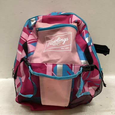 Used Rawlings BACKPACK-PINK BB/SB Player Backpack Pink 11725-S000485937