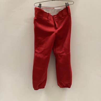 Used Mizuno BASEBALL PANTS YTH MD BB/SB Pant Boys Red MD 11725-S000488857