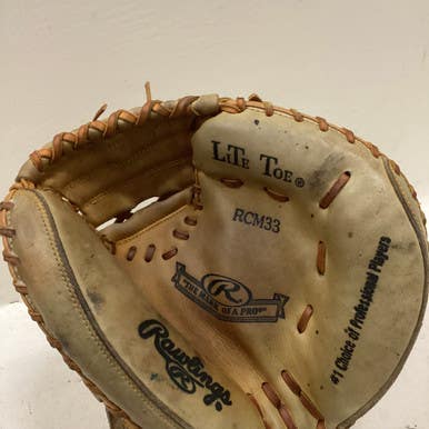 Used Rawlings RCM33 BB/SB Catchers RH Throw Tan 33" 11725-S000485629