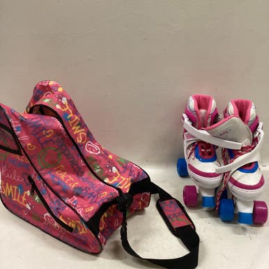 Used ROLLER SKATES Junior Rec Fitness Skates Pink Adjustable 11725-S000486046