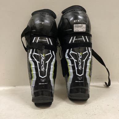 Used CCM CLASSIC Senior Shin Guards Black 14" 11725-S000486061