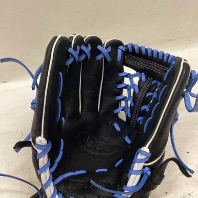 Used Wilson A950 AO9LB25DI1175 LHT BB/SB Glove LH Throw Black 11 3/4" 11725-S000488947