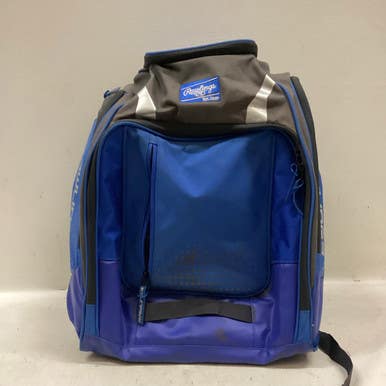 Used Rawlings BACK PACK BB/SB Player Backpack Royal Blue 11725-S000489124
