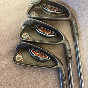 Men's Ping G10 Right Handed Iron Set Regular Flex Steel Shaft (Used)