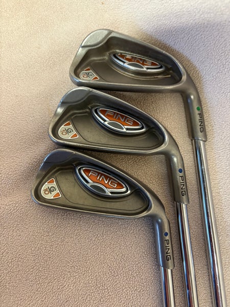 Men's Ping G10 Right Handed Iron Set Regular Flex Steel Shaft (Used)