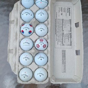 Callaway Chrome Soft/Tour Golf Balls 12 Pack (1 Dozen) (Used)