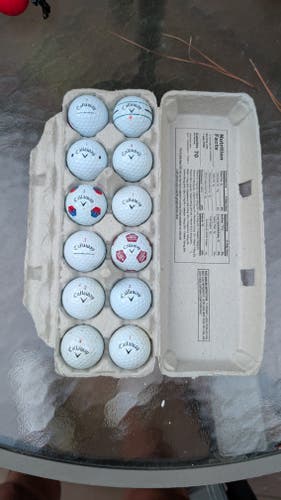 Callaway Chrome Soft/Tour Golf Balls 12 Pack (1 Dozen) (Used)