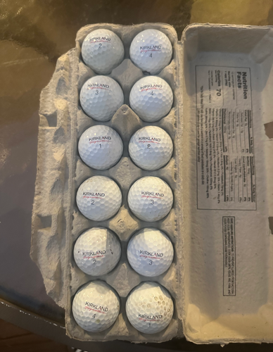 Kirkland Golf Balls 12 Pack (1 Dozen) (Used)