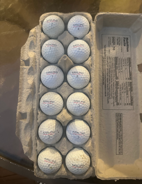 Kirkland Golf Balls 12 Pack (1 Dozen) (Used)