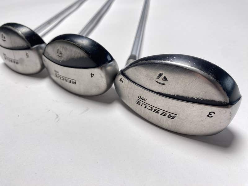 TaylorMade Rescue Mid Hybrid Set 3 4 5 19* 22* 25* Stiff