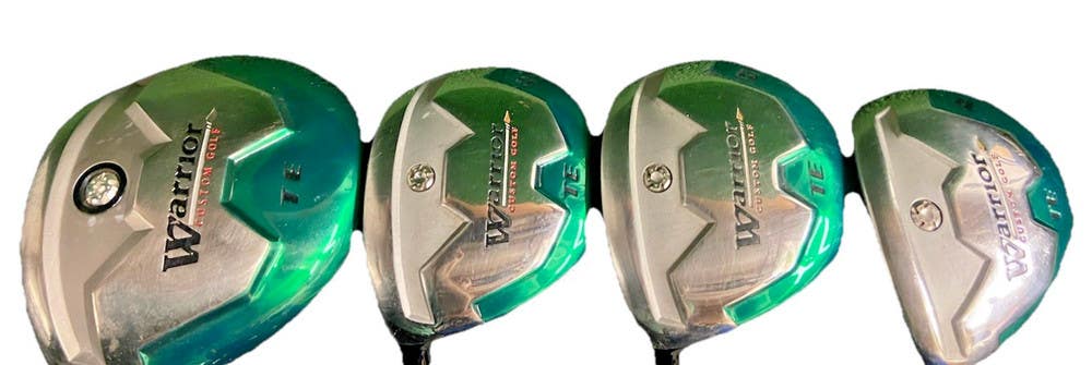Warrior Tomahawk Edge Wood Set 1W,3W,5W,4H +0.5" LH Regular Graphite New Grips