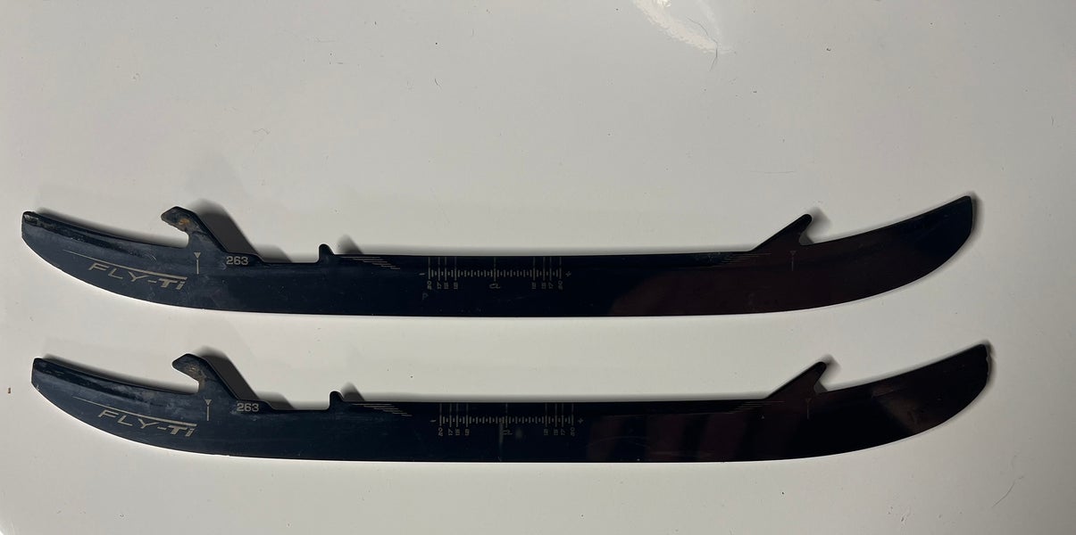 BAUER FLY-TI STEEL RUNNERS SIZE 263mm USED