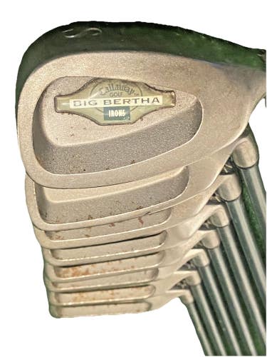 Callaway Big Bertha Iron Set 4-PW,SW RH Gems Ladies Graphite 5i 37" New Grips