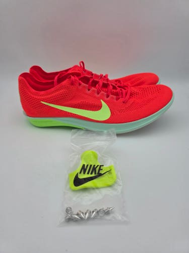 Nike ZoomX Dragonfly 2 'Bright Crimson Lime Blast' Track Shoes Mens Size 12