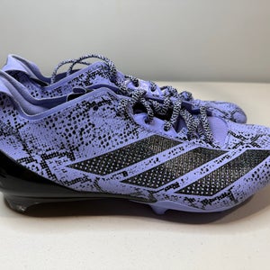 Size 11 Men’s Adidas Adizero Electric 2 Exotic Speed Purple Black Cleats