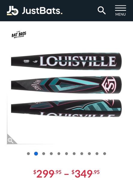 2025 Louisville Slugger Atlas Alloy BBCOR Certified Bat (-3) 30 oz 33" (New)