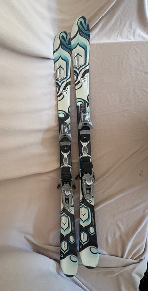 Women's All Mountain 149 cm K2 t nine Skis With Bindings (Used)