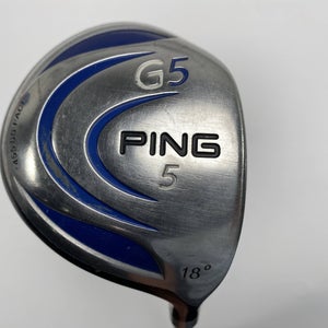 Ping G5 5 Fairway Wood 18* TFC 100 D Soft Regular Senior Graphite Mens RH