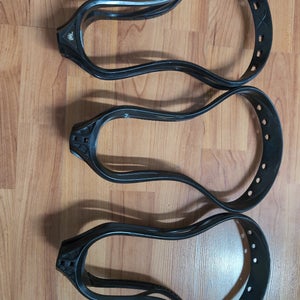 Three broken faceoff heads