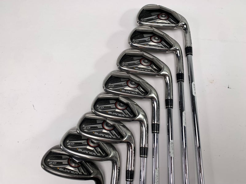 TaylorMade Burner 2.0 Iron Set 4-PW+SW 85g Regular Steel Mens RH