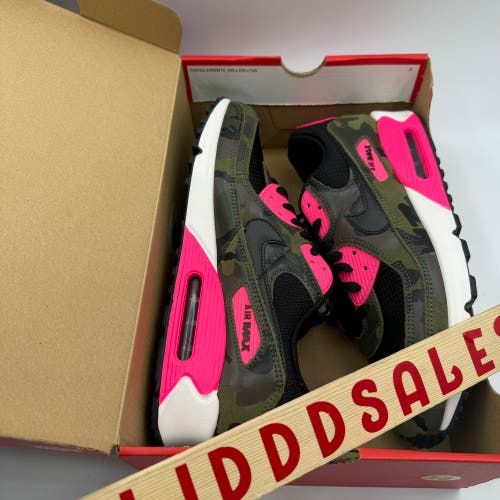 Nike Air Max 90 PRM Camo Sequoia Hyper Pink Black IF1721-300 Men's Size 13 NIB