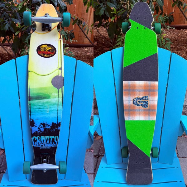 Vintage Gravity 42" Mini Carve Custom Complete Longboard Skateboard-Refurbished