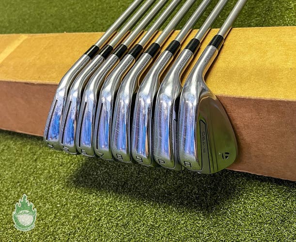 Used RH 2019 TaylorMade P-790 Irons 4-PW/AW C-Taper 110g Stiff Steel Golf Set