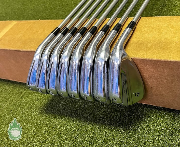 Used RH 2019 TaylorMade P-790 Irons 4-PW/AW C-Taper 110g Stiff Steel Golf Set