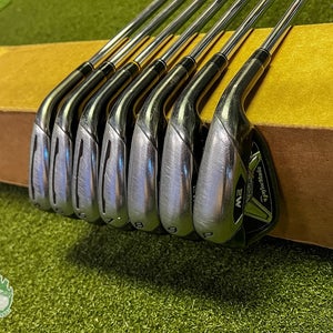 Used Right Handed 2016 TaylorMade M2 Irons 4-PW S300 Stiff Steel Golf Club Set