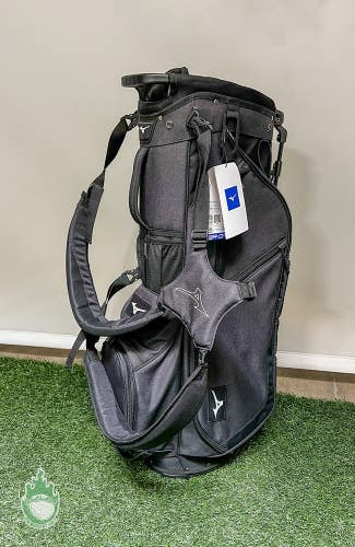 New 2022 Mizuno BR-D4 Cart Bag 6 Way Black w/ Rainhood