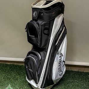 Used Callaway ORG 14 Way Golf Cart Carry Bag Black/White/Gold Cascata Golf Club