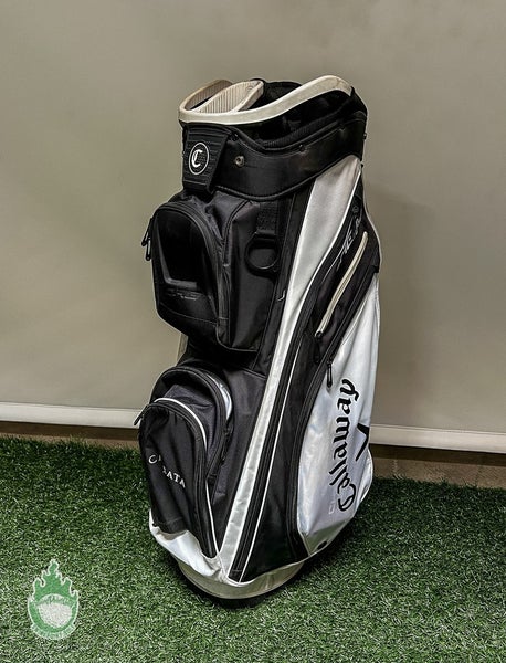 Used Callaway ORG 14 Way Golf Cart Carry Bag Black/White/Gold Cascata Golf Club