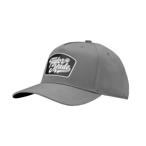 NEW 2025 TaylorMade Allegiant A-Frame Gray Snapback Adjustable Golf Hat/Cap