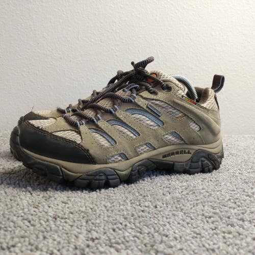 Merrell Moab Waterproof Hiking Shoes Womens Size 6 Trail Dusty Olive Low Top