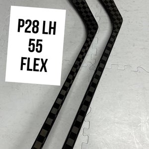 Intermediate(2x)Left P28 55 Flex 63” ProBlackStock™ Unbranded Pro Stock Hockey Sticks