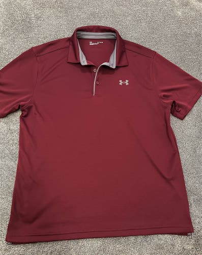 Under Armour maroon polo