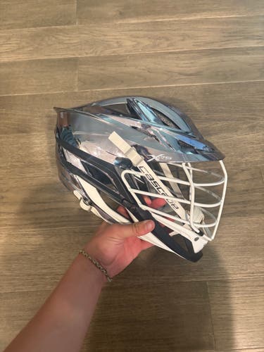 Cascade XRS Helmet (Used) -  Chrome Adult Lacrosse Helmet – Excellent Condition