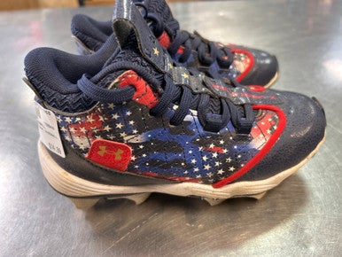 Used Under Armour BASEBALL BB/SB Cleats Navy Blue Youth 12.0 11868-S000064165