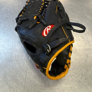 Used Rawlings GAME SERIES BB/SB Glove RH Throw Black 12 3/4" 11339-S000192254