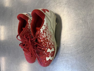 Used Under Armour BB/SB Cleats Red Junior 01 11339-S000192241