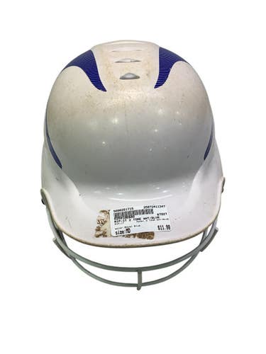 Used RIP-IT 2 TONE WHT/BLUE Batting Helmet w/Mask Royal Blue MD 11347-S000251715