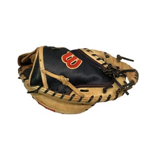 Used Wilson A2000 PRO STOCK M2 BB/SB Catchers RH Throw Black And Tan 33 1/2" 11347-S000251710