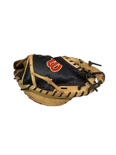 Used Wilson A2000 PRO STOCK M2 BB/SB Catchers RH Throw Black And Tan 33 1/2" 11347-S000251710