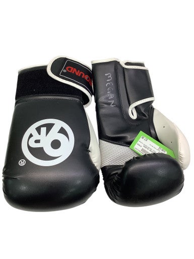 Used 9ROUND BOXING GLOVES Boxing Gloves Black And White LG 11347-S000251698