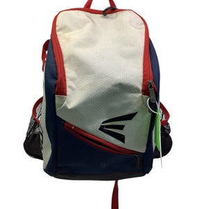 Used Easton 2 BAT BACK PACK USA BB/SB Player Backpack White/Red/Navy 11347-S000251694